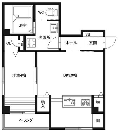 ピース コウセイ 古川の物件間取画像